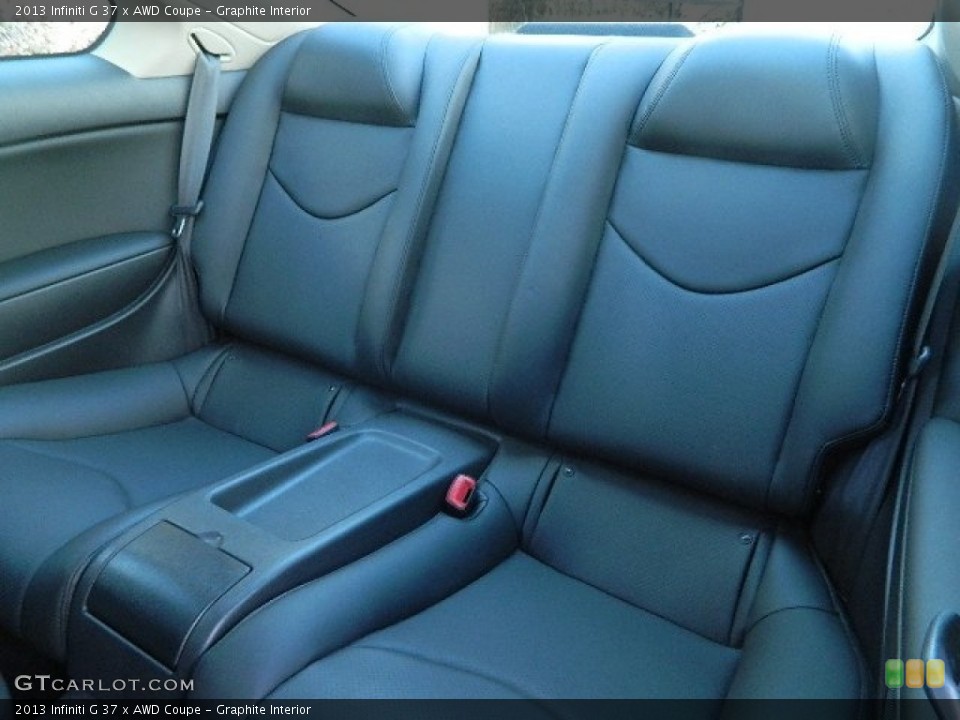 Graphite Interior Rear Seat for the 2013 Infiniti G 37 x AWD Coupe #102364952