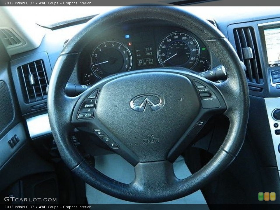 Graphite Interior Steering Wheel for the 2013 Infiniti G 37 x AWD Coupe #102365012