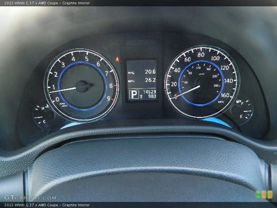 Graphite Interior Gauges for the 2013 Infiniti G 37 x AWD Coupe #102365033