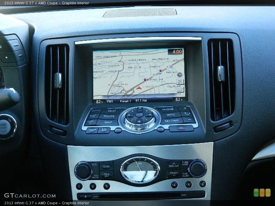 Graphite Interior Controls for the 2013 Infiniti G 37 x AWD Coupe #102365052
