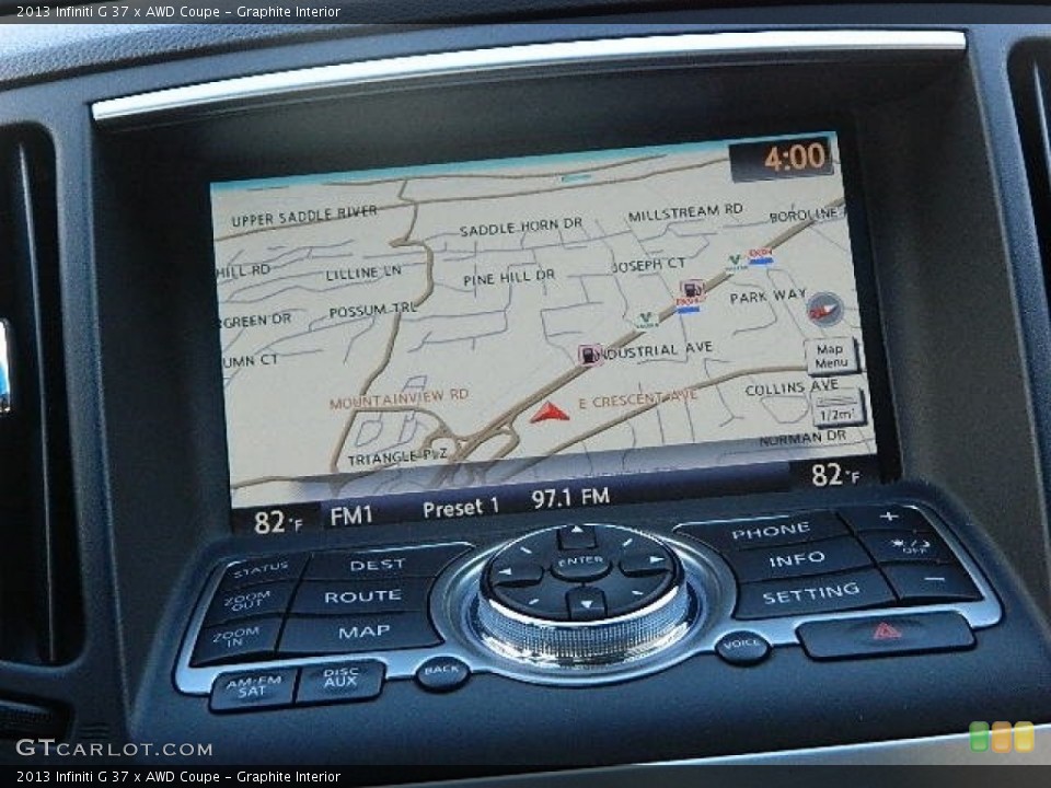 Graphite Interior Navigation for the 2013 Infiniti G 37 x AWD Coupe #102365072
