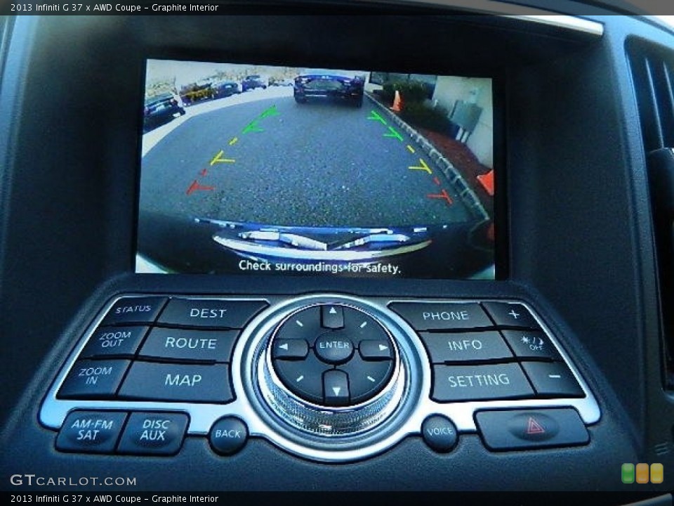 Graphite Interior Controls for the 2013 Infiniti G 37 x AWD Coupe #102365090