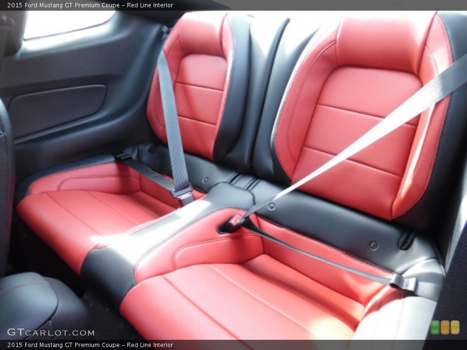 Red Line Interior Rear Seat for the 2015 Ford Mustang GT Premium Coupe #102365480