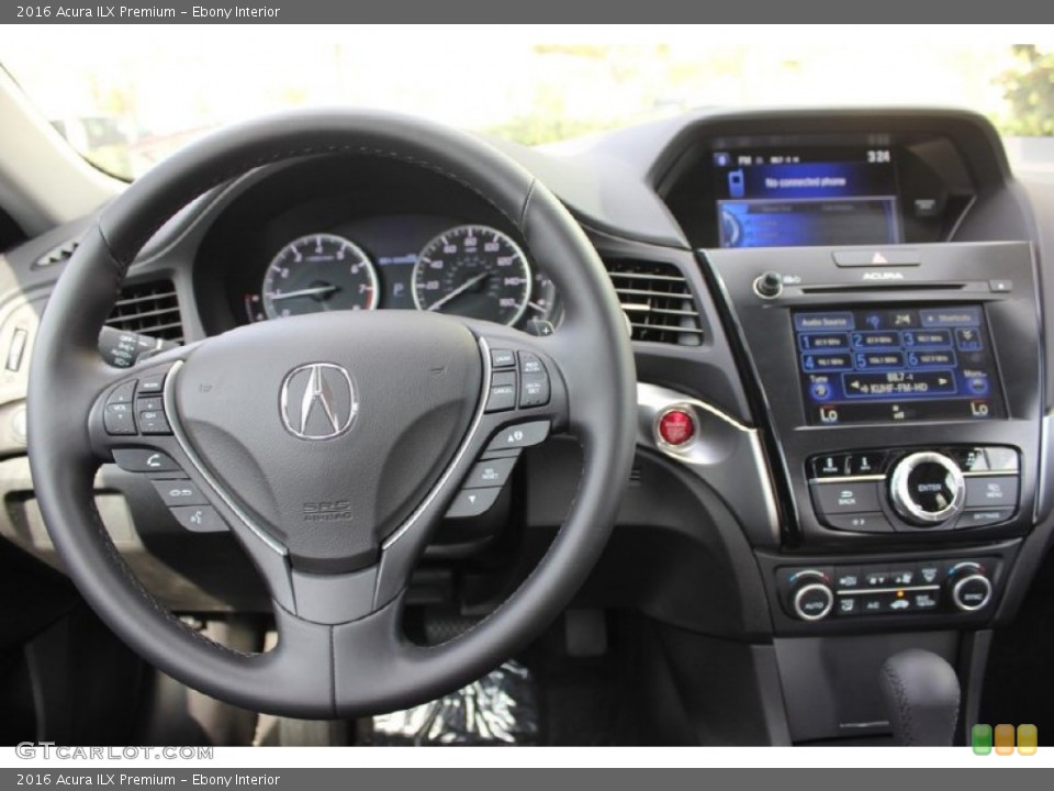 Ebony Interior Dashboard for the 2016 Acura ILX Premium #102365504