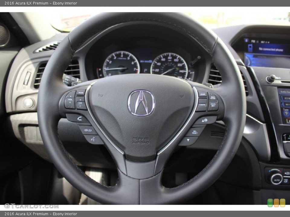 Ebony Interior Steering Wheel for the 2016 Acura ILX Premium #102365525