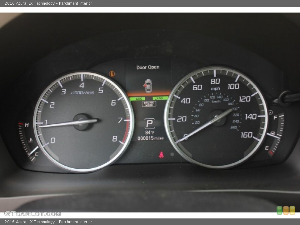 Parchment Interior Gauges for the 2016 Acura ILX Technology #102367901