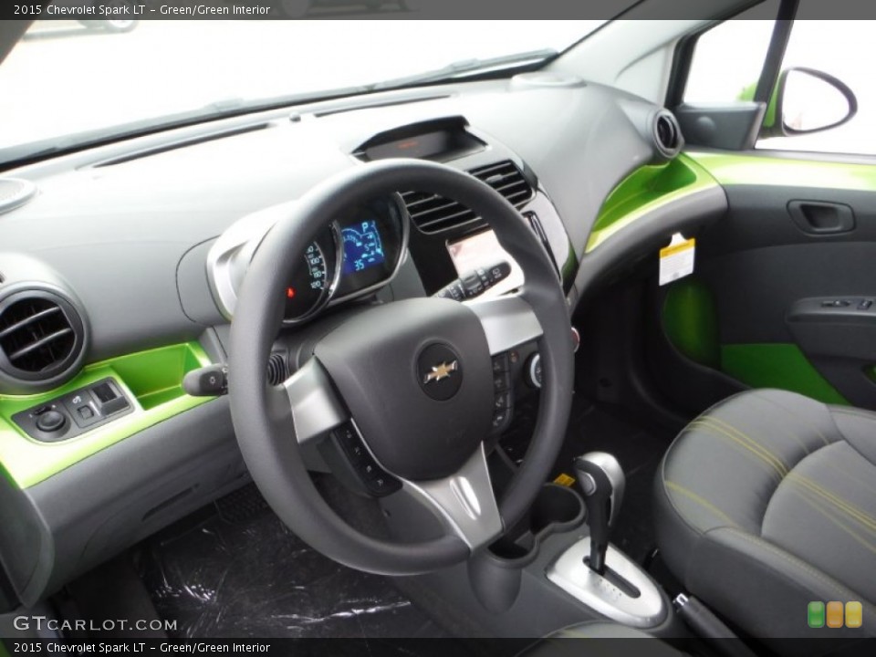 Green/Green Interior Photo for the 2015 Chevrolet Spark LT #102375596