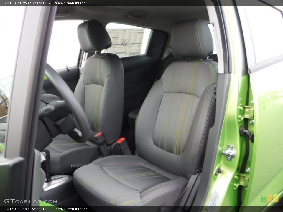 Green/Green Interior Front Seat for the 2015 Chevrolet Spark LT #102375629