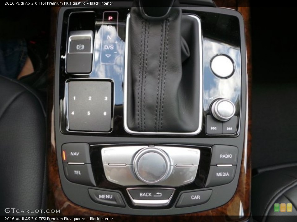 Black Interior Controls for the 2016 Audi A6 3.0 TFSI Premium Plus quattro #102376399