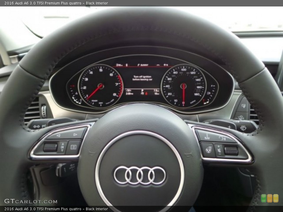 Black Interior Controls for the 2016 Audi A6 3.0 TFSI Premium Plus quattro #102376406