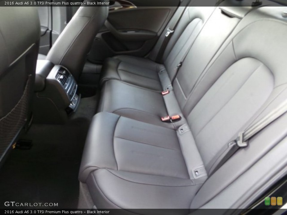 Black Interior Rear Seat for the 2016 Audi A6 3.0 TFSI Premium Plus quattro #102376421