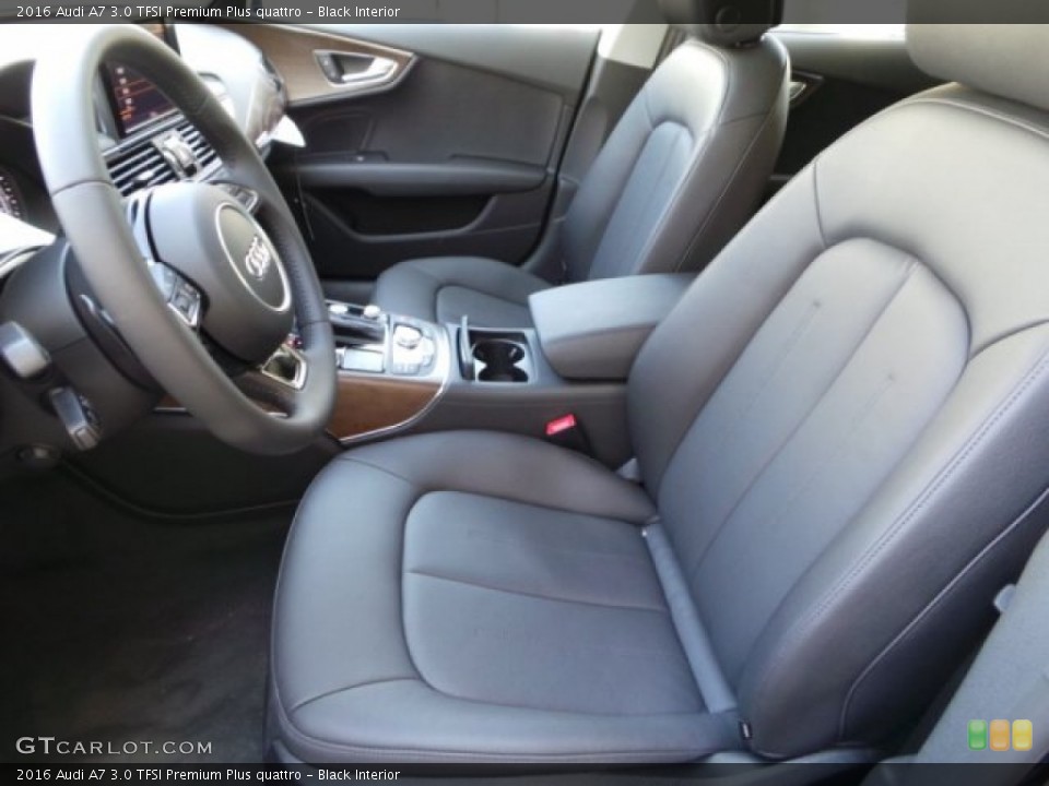 Black Interior Front Seat for the 2016 Audi A7 3.0 TFSI Premium Plus quattro #102376610