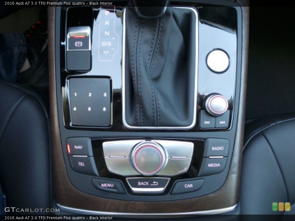 Black Interior Controls for the 2016 Audi A7 3.0 TFSI Premium Plus quattro #102376688