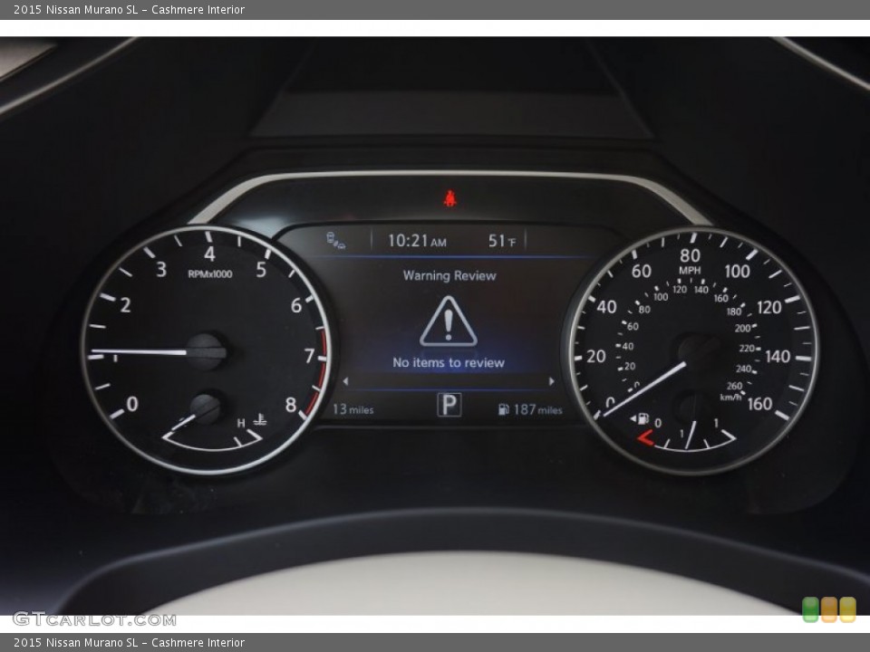 Cashmere Interior Gauges for the 2015 Nissan Murano SL #102381425