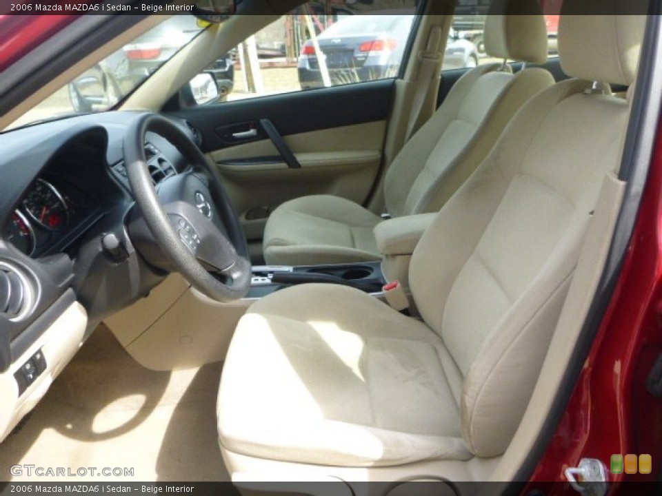 Beige Interior Front Seat for the 2006 Mazda MAZDA6 i Sedan #102383897