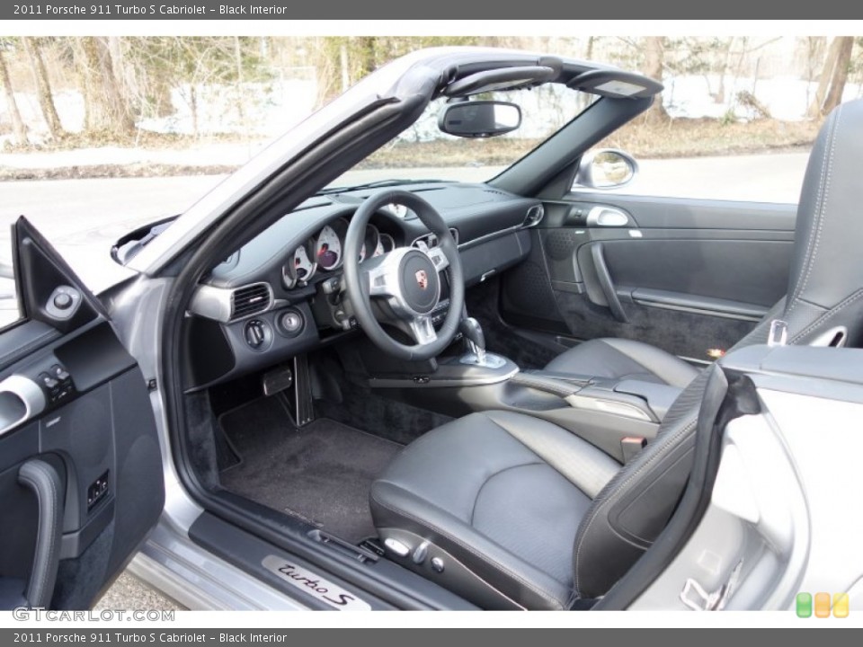 Black Interior Prime Interior for the 2011 Porsche 911 Turbo S Cabriolet #102388169