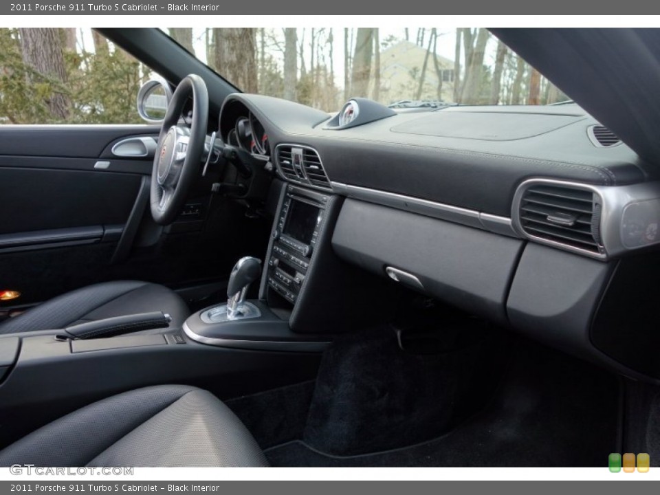 Black Interior Dashboard for the 2011 Porsche 911 Turbo S Cabriolet #102388280