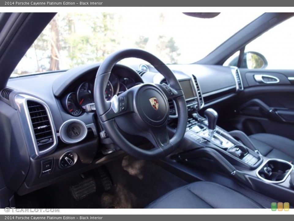 Black Interior Prime Interior for the 2014 Porsche Cayenne Platinum Edition #102390194