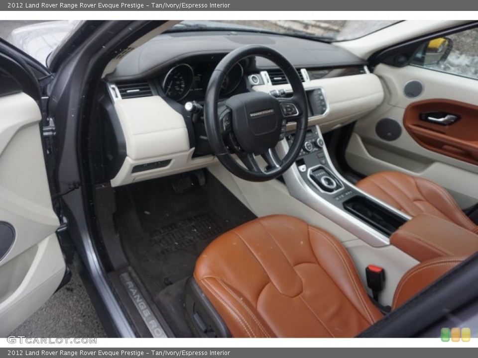 Tan/Ivory/Espresso Interior Photo for the 2012 Land Rover Range Rover Evoque Prestige #102390860