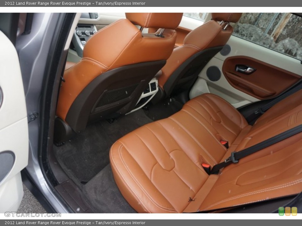 Tan/Ivory/Espresso Interior Rear Seat for the 2012 Land Rover Range Rover Evoque Prestige #102390899