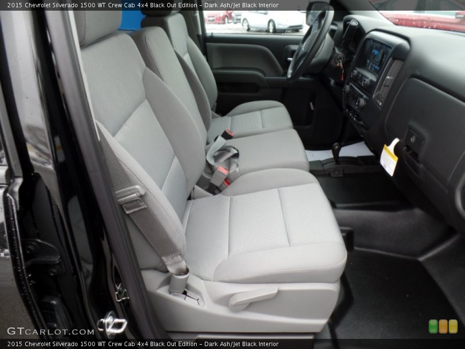 Dark Ash/Jet Black Interior Photo for the 2015 Chevrolet Silverado 1500 WT Crew Cab 4x4 Black Out Edition #102391469
