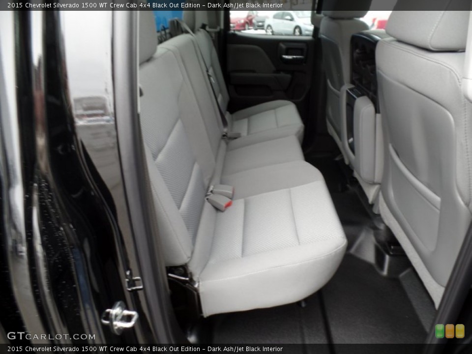 Dark Ash/Jet Black Interior Rear Seat for the 2015 Chevrolet Silverado 1500 WT Crew Cab 4x4 Black Out Edition #102391568