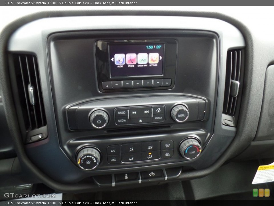 Dark Ash/Jet Black Interior Controls for the 2015 Chevrolet Silverado 1500 LS Double Cab 4x4 #102392702