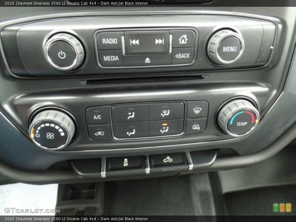 Dark Ash/Jet Black Interior Controls for the 2015 Chevrolet Silverado 1500 LS Double Cab 4x4 #102392852