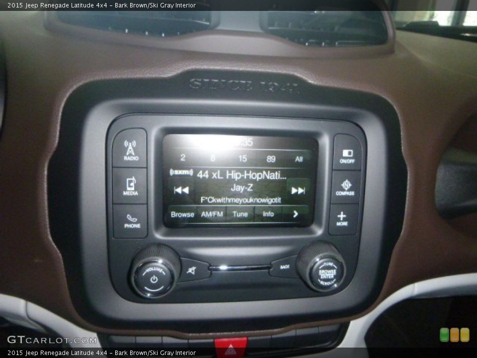 Bark Brown/Ski Gray Interior Controls for the 2015 Jeep Renegade Latitude 4x4 #102393011