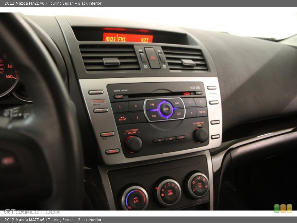 Black Interior Controls for the 2012 Mazda MAZDA6 i Touring Sedan #102407405