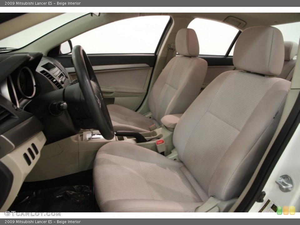Beige 2009 Mitsubishi Lancer Interiors