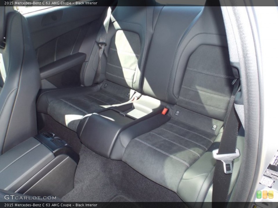 Black Interior Rear Seat for the 2015 Mercedes-Benz C 63 AMG Coupe #102412372