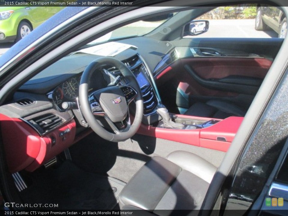 Jet Black/Morello Red 2015 Cadillac CTS Interiors