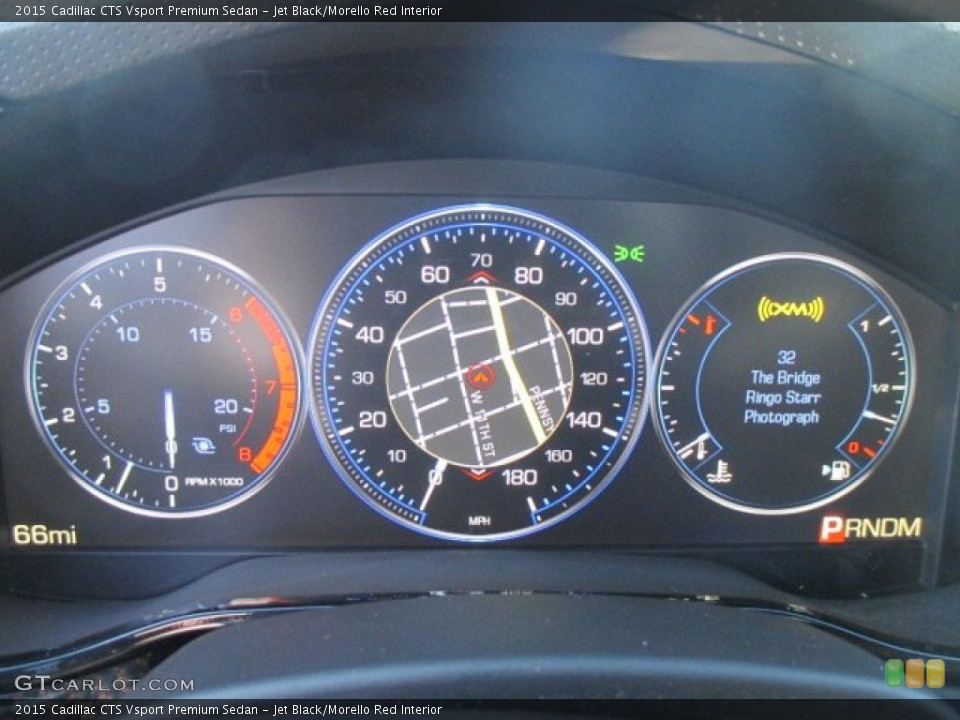 Jet Black/Morello Red Interior Gauges for the 2015 Cadillac CTS Vsport Premium Sedan #102412684