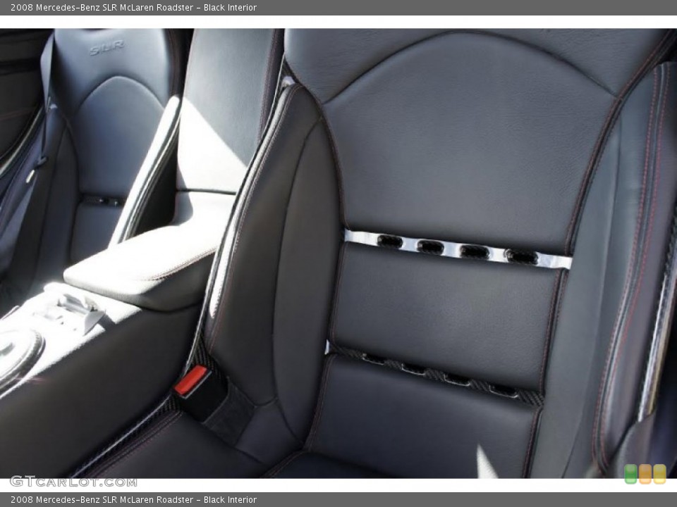 Black Interior Front Seat for the 2008 Mercedes-Benz SLR McLaren Roadster #102413758