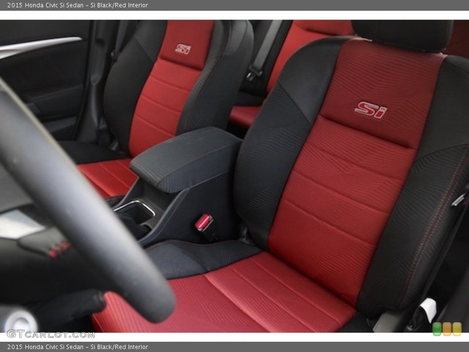 Si Black/Red Interior Front Seat for the 2015 Honda Civic Si Sedan #102413803