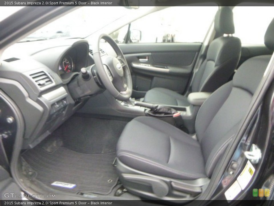 Black Interior Front Seat for the 2015 Subaru Impreza 2.0i Sport Premium 5 Door #102413902