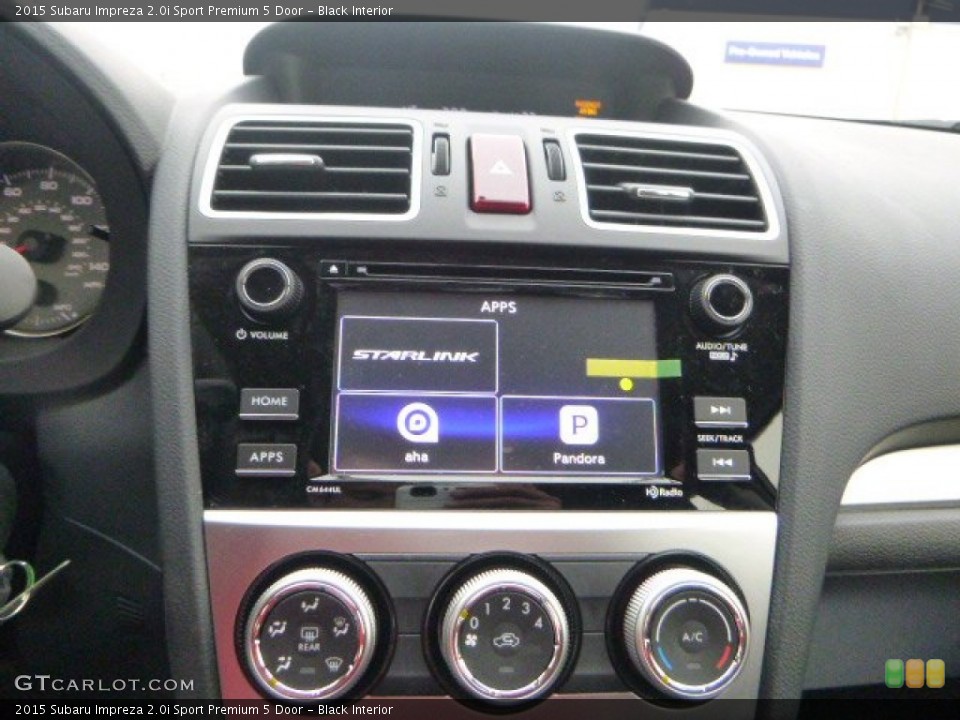 Black Interior Controls for the 2015 Subaru Impreza 2.0i Sport Premium 5 Door #102413971