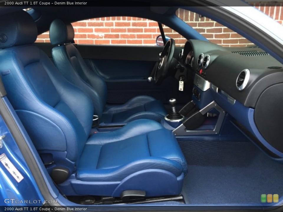 Denim Blue Interior Front Seat for the 2000 Audi TT 1.8T Coupe #102414707