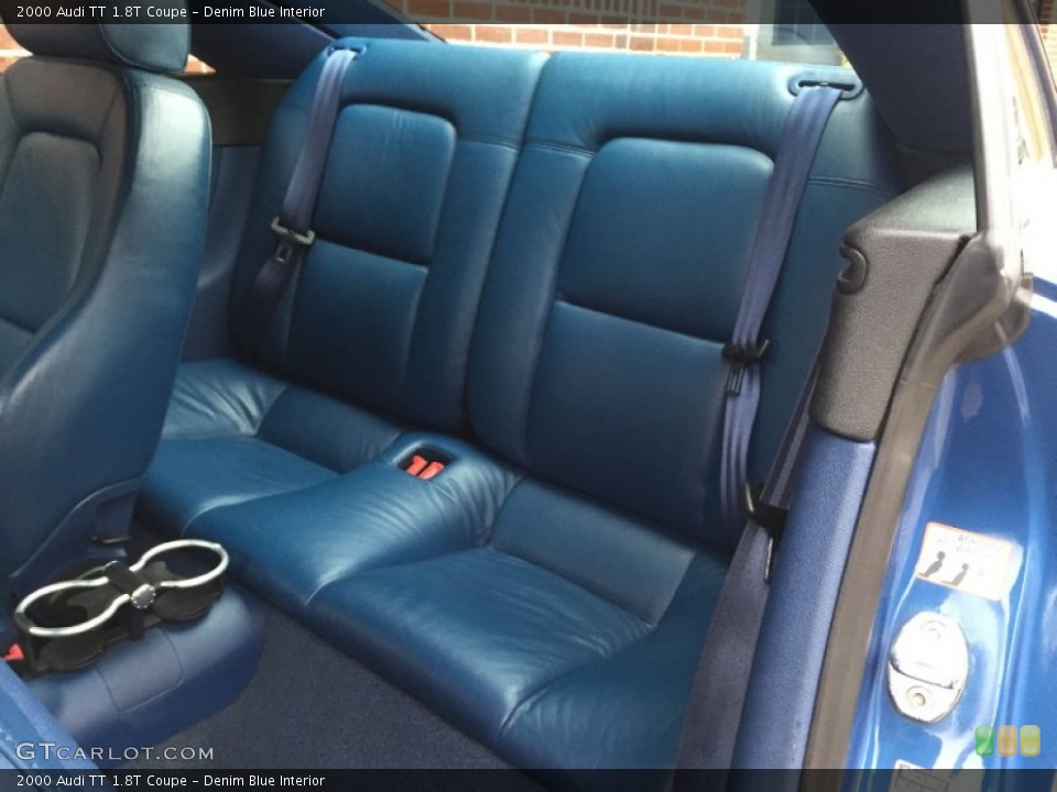 Denim Blue Interior Rear Seat for the 2000 Audi TT 1.8T Coupe #102414787