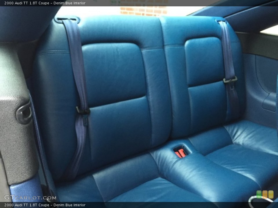 Denim Blue Interior Rear Seat for the 2000 Audi TT 1.8T Coupe #102414814