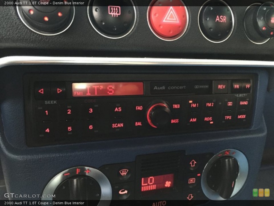 Denim Blue Interior Audio System for the 2000 Audi TT 1.8T Coupe #102415666
