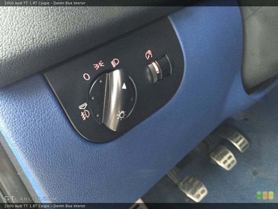 Denim Blue Interior Controls for the 2000 Audi TT 1.8T Coupe #102415816