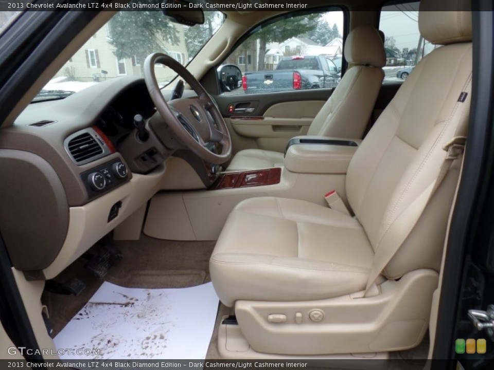 Dark Cashmere/Light Cashmere Interior Front Seat for the 2013 Chevrolet Avalanche LTZ 4x4 Black Diamond Edition #102415960