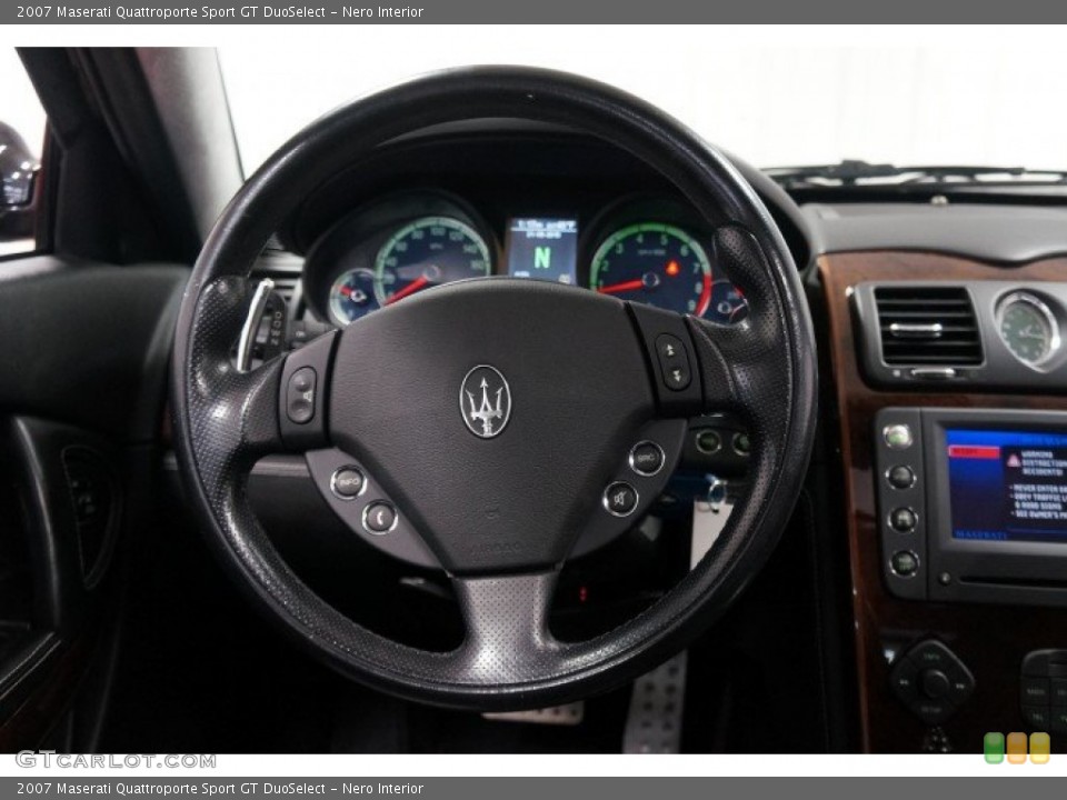 Nero Interior Steering Wheel for the 2007 Maserati Quattroporte Sport GT DuoSelect #102421342