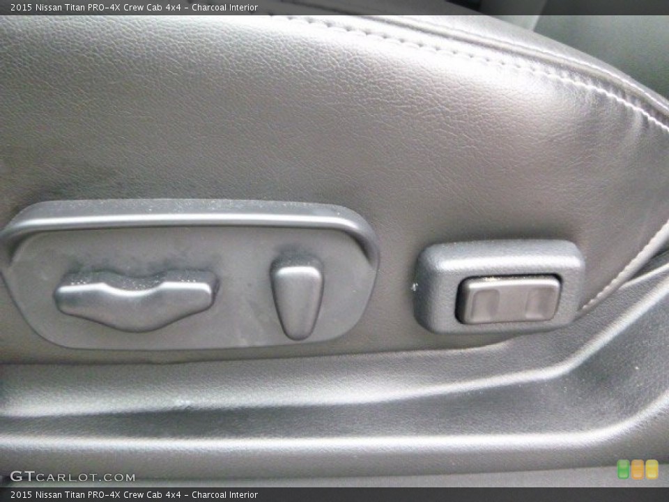 Charcoal Interior Controls for the 2015 Nissan Titan PRO-4X Crew Cab 4x4 #102430033
