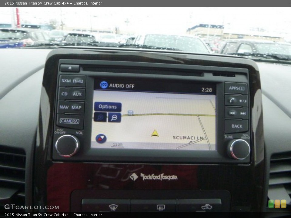 Charcoal Interior Navigation for the 2015 Nissan Titan SV Crew Cab 4x4 #102430111