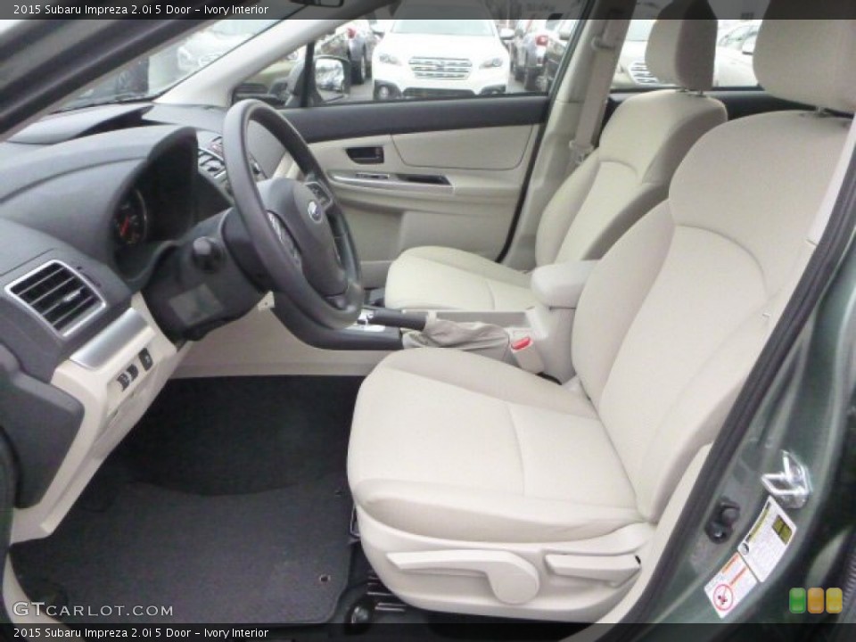 Ivory Interior Front Seat for the 2015 Subaru Impreza 2.0i 5 Door #102430156