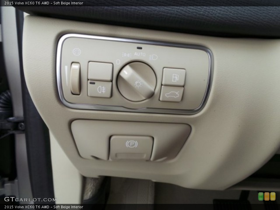 Soft Beige Interior Controls for the 2015 Volvo XC60 T6 AWD #102430658