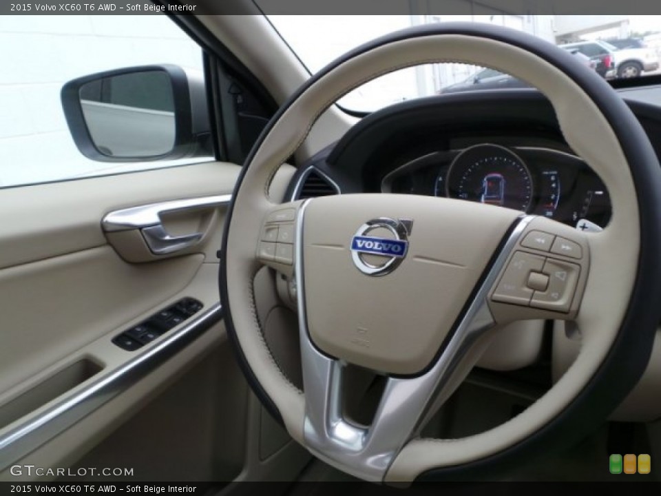 Soft Beige Interior Steering Wheel for the 2015 Volvo XC60 T6 AWD #102430919